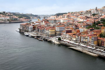 Old town of Porto from above, Ribeira quarter,Portugal