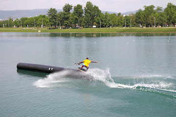 Fototapeta premium Water skiers