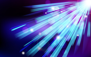 Obraz premium Abstract blue lens flare technology background.