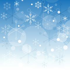 Christmas snowflakes background