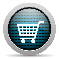 shopping cart glossy icon
