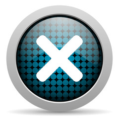 Obraz premium cancel glossy icon