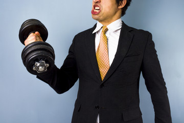Strong businessman