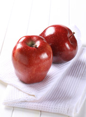Two red apples