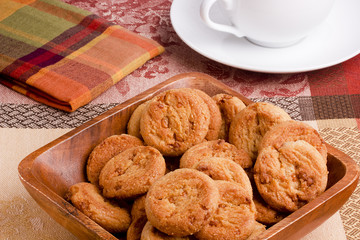 Cookies with caramel filling