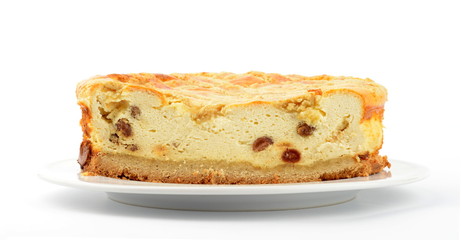 Cheesecake with raisins