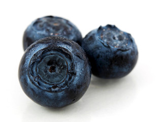 Blueberry with waterdrops