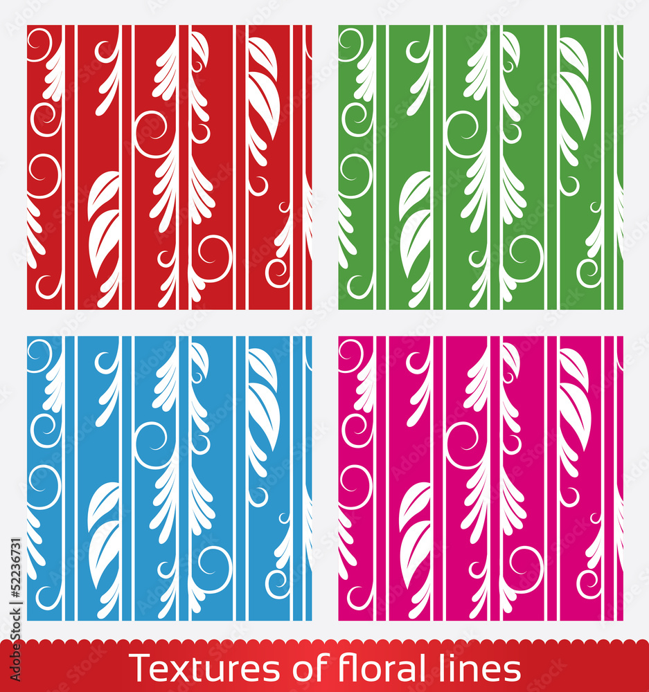 Poster seamless vector abstract pattern. floral texture.