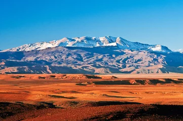 Fotobehang Berglandschap in het noorden van Afrika, Marokko © seqoya