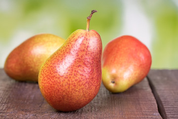Three ripe pears