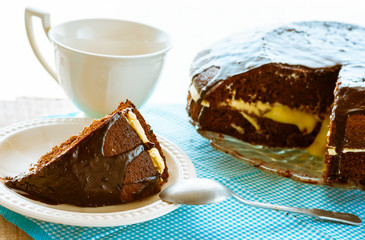 brownie cake dessert cocoa sweet coffee cup