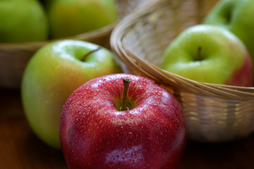 Fresh organic apples