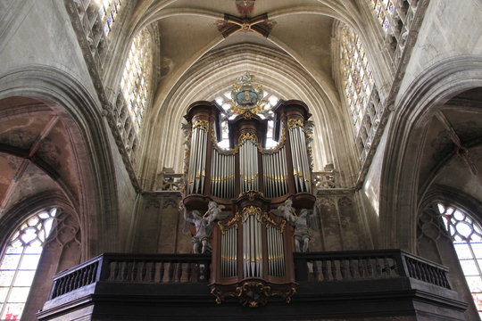 Orgue de l'église Notre Dame du Sablon à Bruxelles, Belgique