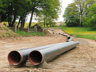 Gasleitungsmontage