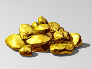 heap of Gold nuggets
