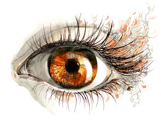 Photo sur Plexiglas Peintures œil humain