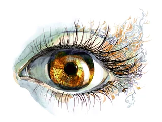 Photo sur Plexiglas Peintures œil humain