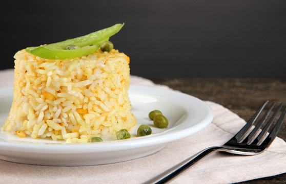 Delicious risotto with vegetables