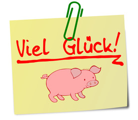 Viel Glück Notiz  #130511-svg07