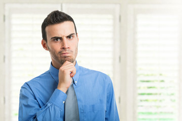 Pensive businessman