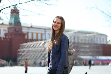 Obraz premium Beautiful young woman