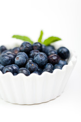Fresh Blueberries in a white bowl