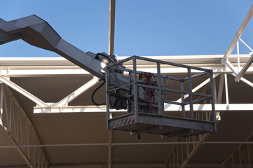 Crane on the construction site