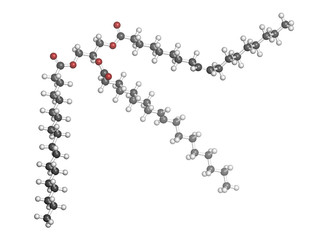 Fototapeta premium Trans-fat containing triglyceride (elaidyl stearyl oleyl triglyc