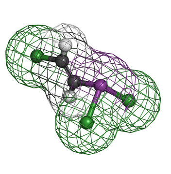 Lewisite chemical weapon molecule. Lewisite is an organoarsenic
