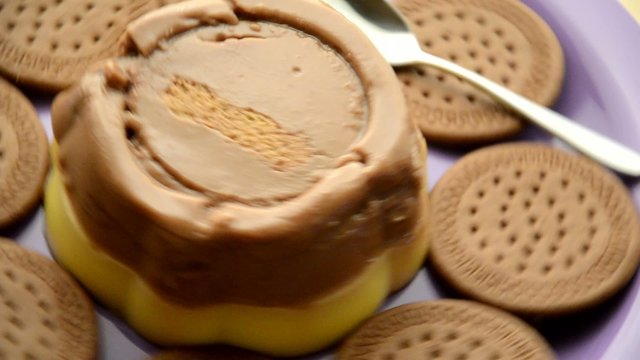 Borrachito de vainilla y chocolate