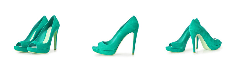 Woman shoes isolated on white