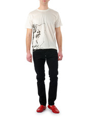 Obraz premium Man in fashion concept on white