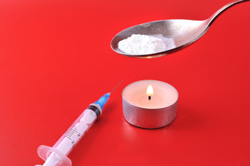 Syringe and  drug