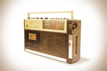 sepia old radio