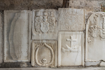 Wall of church of St. John in Mustair, UNESCO World Cultural Her