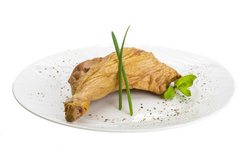 Smoked chicken leg