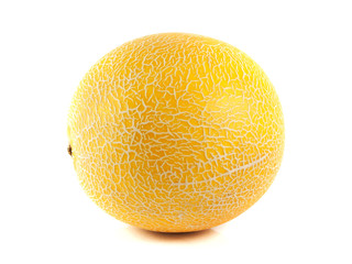 Ripe melon isolated on white background
