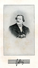Portrait of italian composer Antonio Rossini
