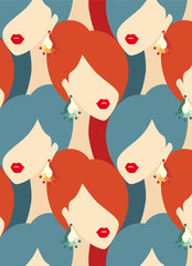 woman fashion seamless pattern