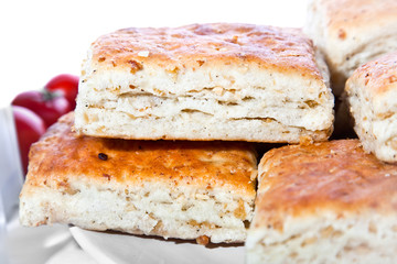 Hot patties with vegetable soya cracklings