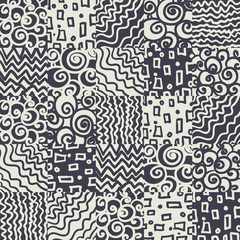 Seamless geometric black and white pattern