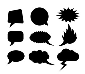Vector speech bubbles
