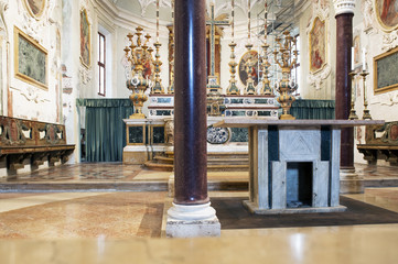 Inside the Basilica of Sant' Apollinare, Ravenna, Italy