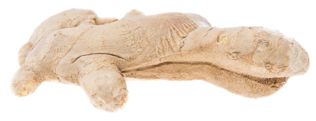 Fresh Ginger on white