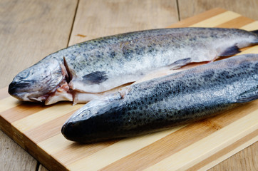 Raw trout