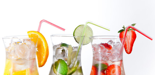 Summer drinks on the beach