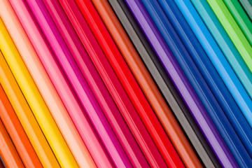 Obraz premium pile of multicolored pencils