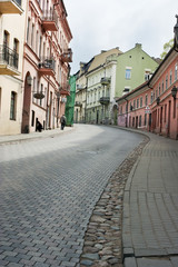 cobblestone road