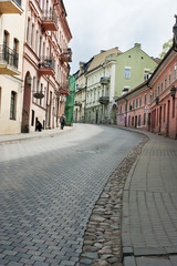 Obraz premium cobblestone road