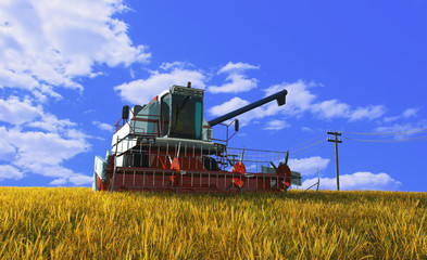 Fototapeta premium machine for harvesting